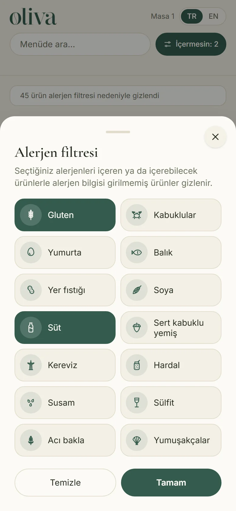 Tek dokunuşla gizleyin